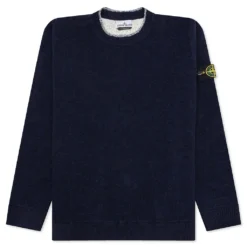 Stone Island Crewneck Knit Sweater - Navy Blue