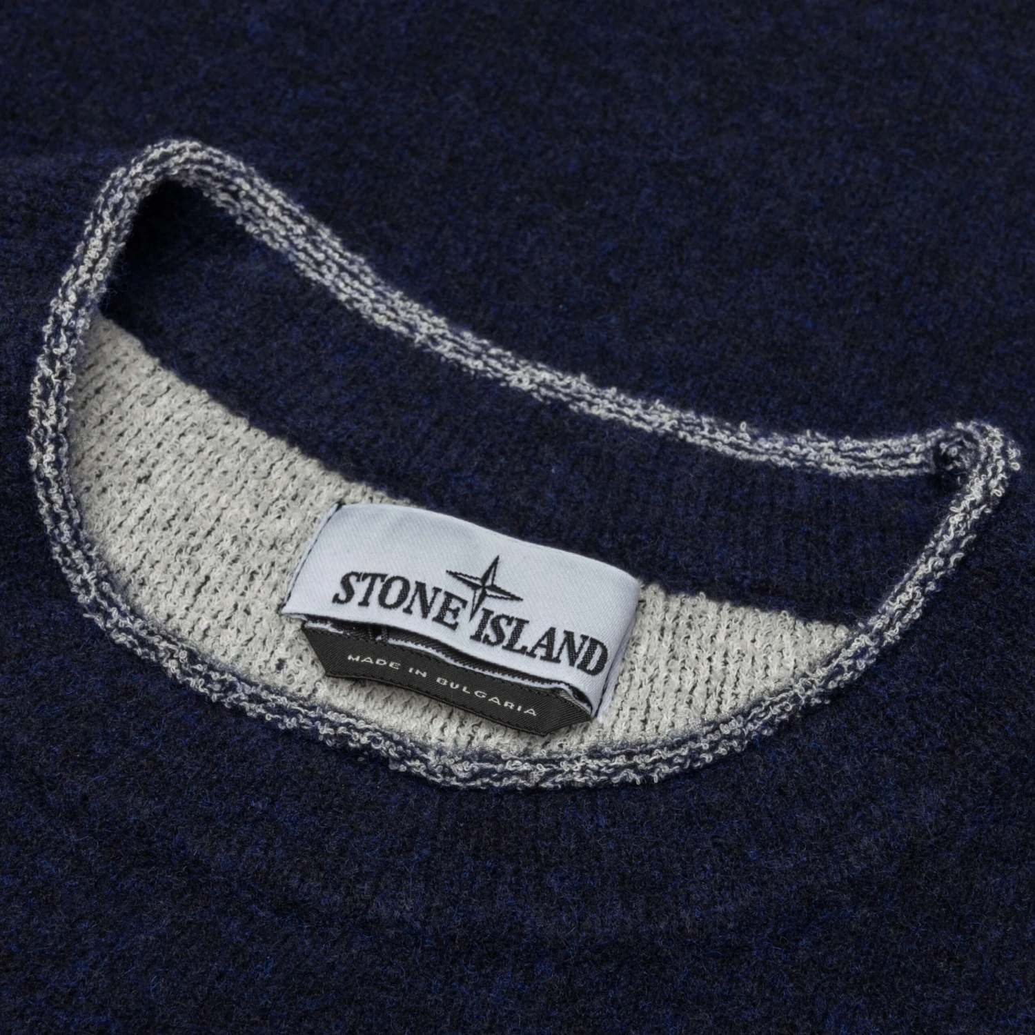 Stone Island Crewneck Knit Sweater - Navy Blue 3 Stone Island Crewneck Knit Sweater - Navy Blue - Image 3