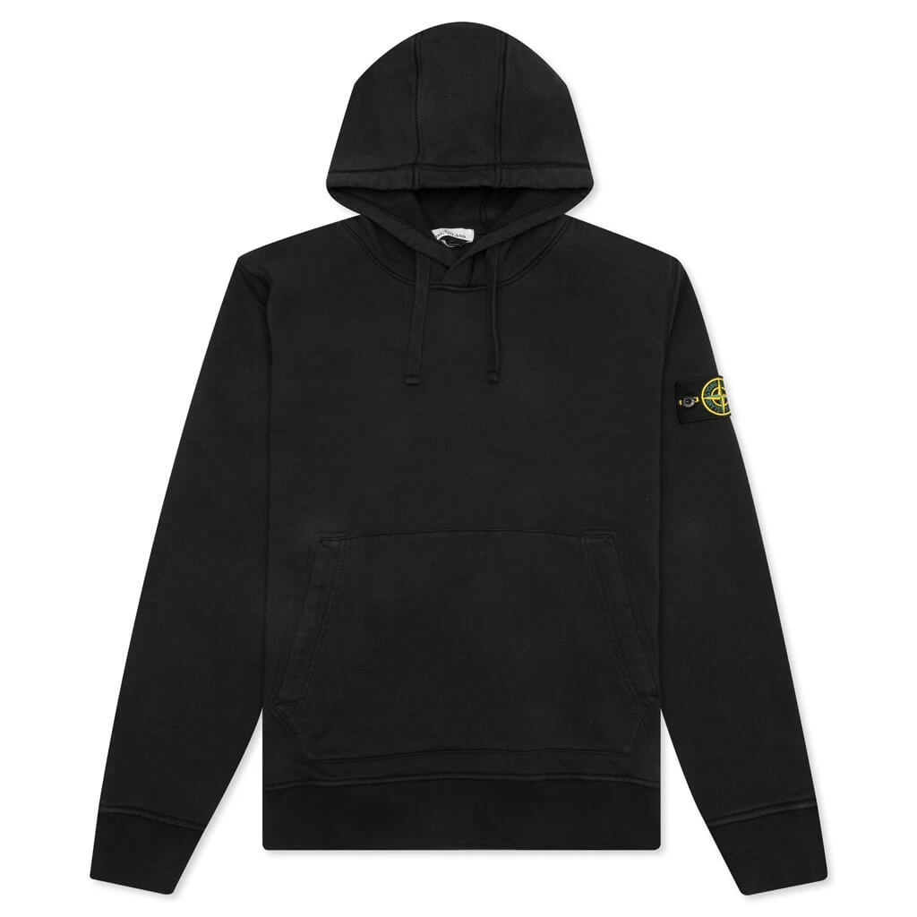 Stone Island Hooded Sweatshirt 64151 - Black 1 Stone Island Hooded Sweatshirt 64151 - Black
