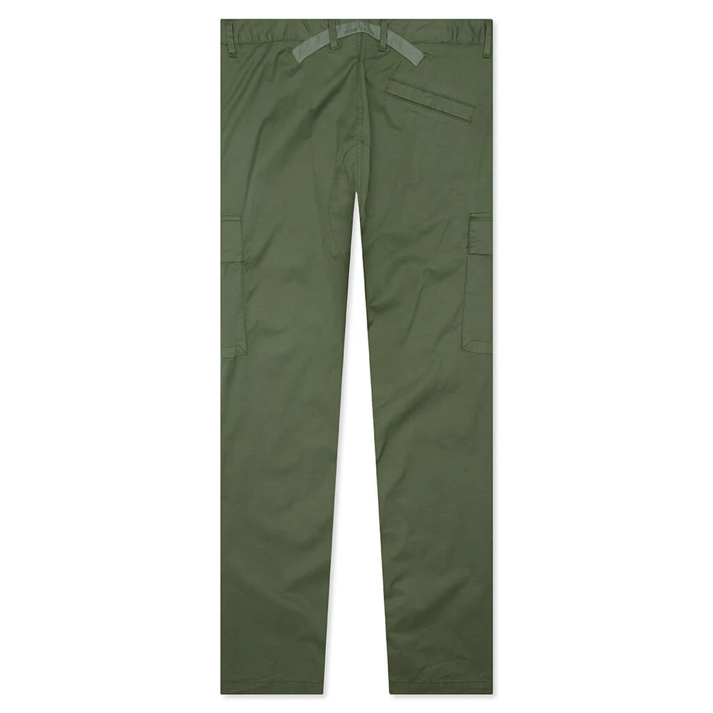 Stone Island Stretch Gabardine Trousers - Olive Green 2 Stone Island Stretch Gabardine Trousers - Olive Green - Image 2