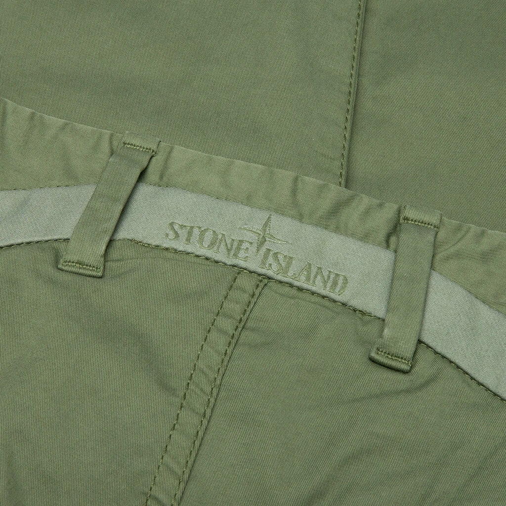 Stone Island Stretch Gabardine Trousers - Olive Green 5 Stone Island Stretch Gabardine Trousers - Olive Green - Image 5