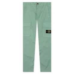 Stone Island Stretch Gabardine Trousers - Sage Green