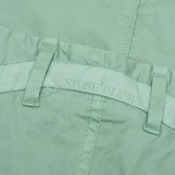 Stone Island Stretch Gabardine Trousers - Sage Green -Urban Fashion Sales Stone Island Stretch Cotton Gabardine Trousers Sage Green MO771532310 V0055 01 16 23 Feature KN 6