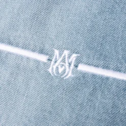 Amiri Straight Fit Aloha Patch Jean - Faded Indigo -Urban Fashion Sales Straight Fit Aloha Patch Jean Faded Indigo PF23MDF020 519 08 16 23 Feature KN 6 scaled