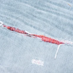 Amiri Straight Fit Aloha Patch Jean - Faded Indigo -Urban Fashion Sales Straight Fit Aloha Patch Jean Faded Indigo PF23MDF020 519 08 16 23 Feature KN 8 scaled