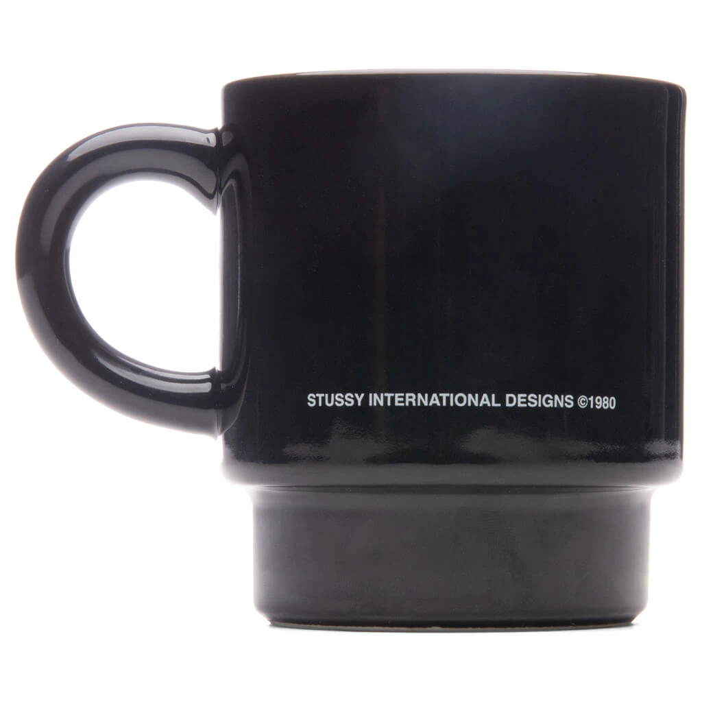 Stussy 3 People Stacking Mug - Black 2 Stussy 3 People Stacking Mug - Black - Image 2