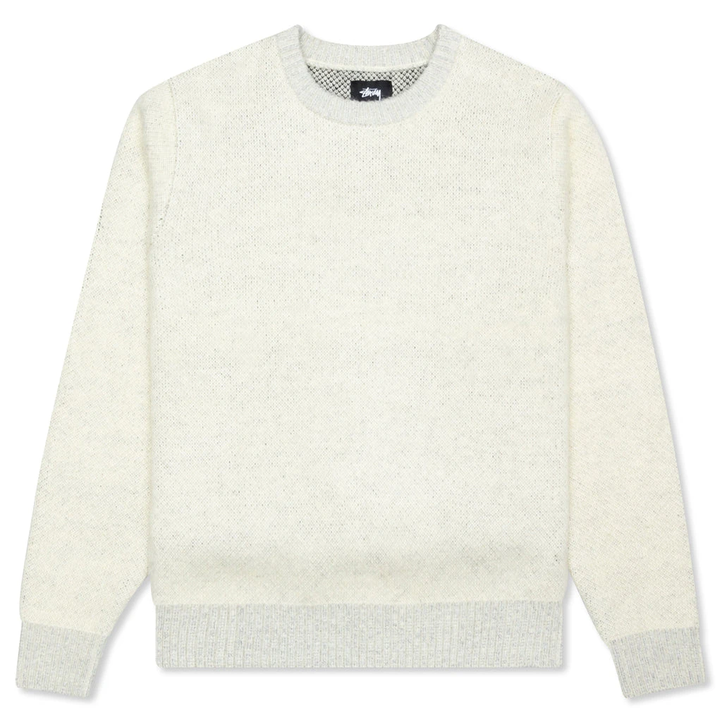 Stussy 8 Ball Heavy Brushed Mohair Sweater - Cream 1 Stussy 8 Ball Heavy Brushed Mohair Sweater - Cream