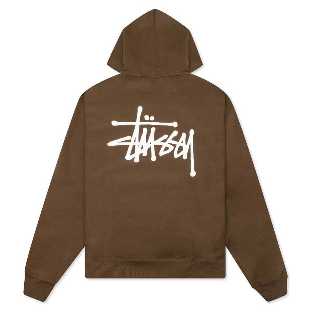 Stussy Basic Hoodie - Coffee 2 Stussy Basic Hoodie - Coffee - Image 2