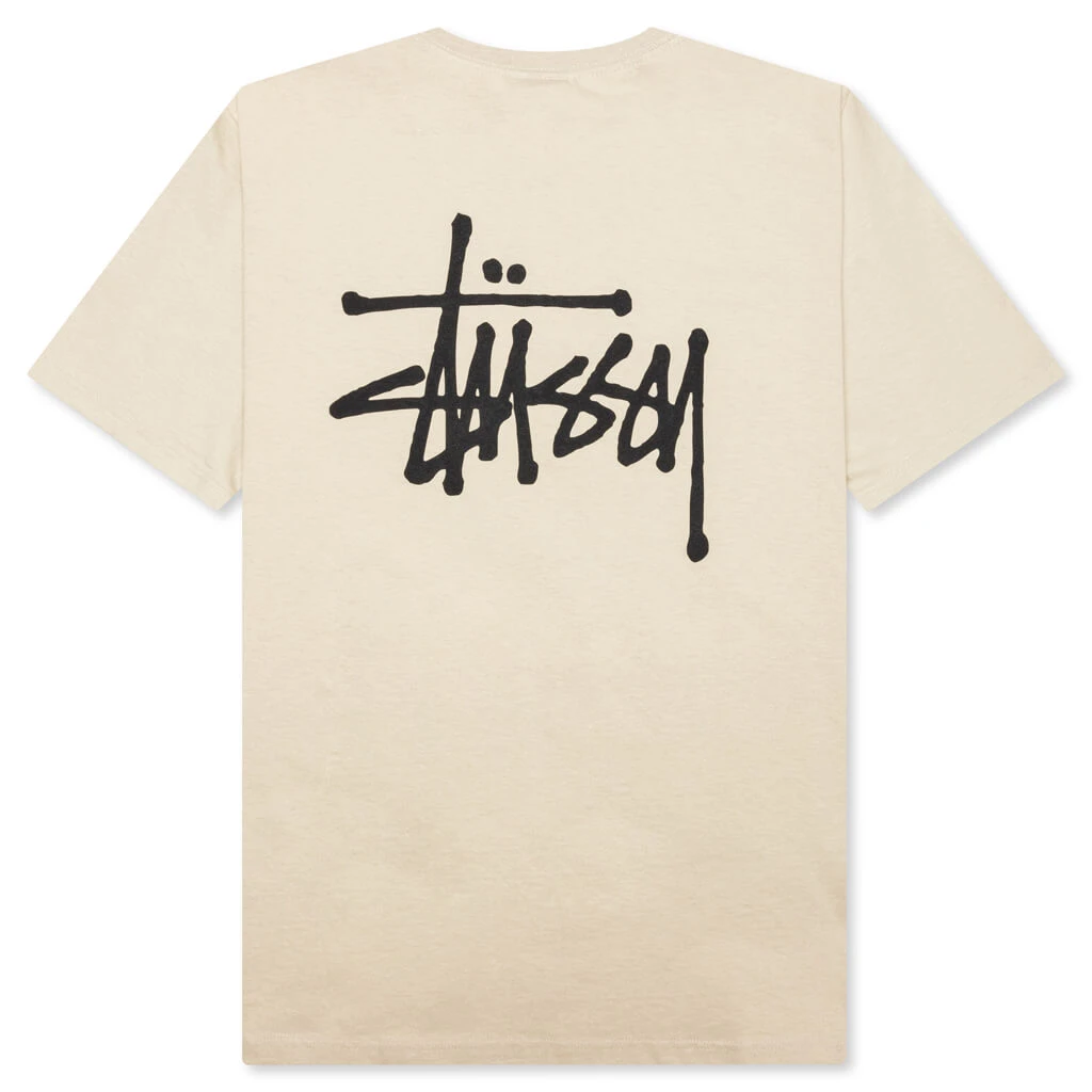 Basic Stussy Tee - Khaki 2 Basic Stussy Tee - Khaki - Image 2