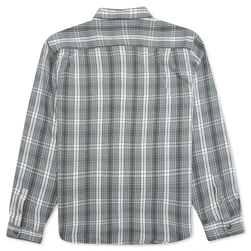 Stussy Beach Plaid Shirt - Charcoal 2 Stussy Beach Plaid Shirt - Charcoal - Image 2