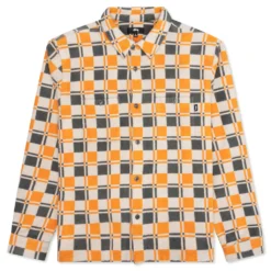 Stussy Brent Plaid L/S Shirt - Tan