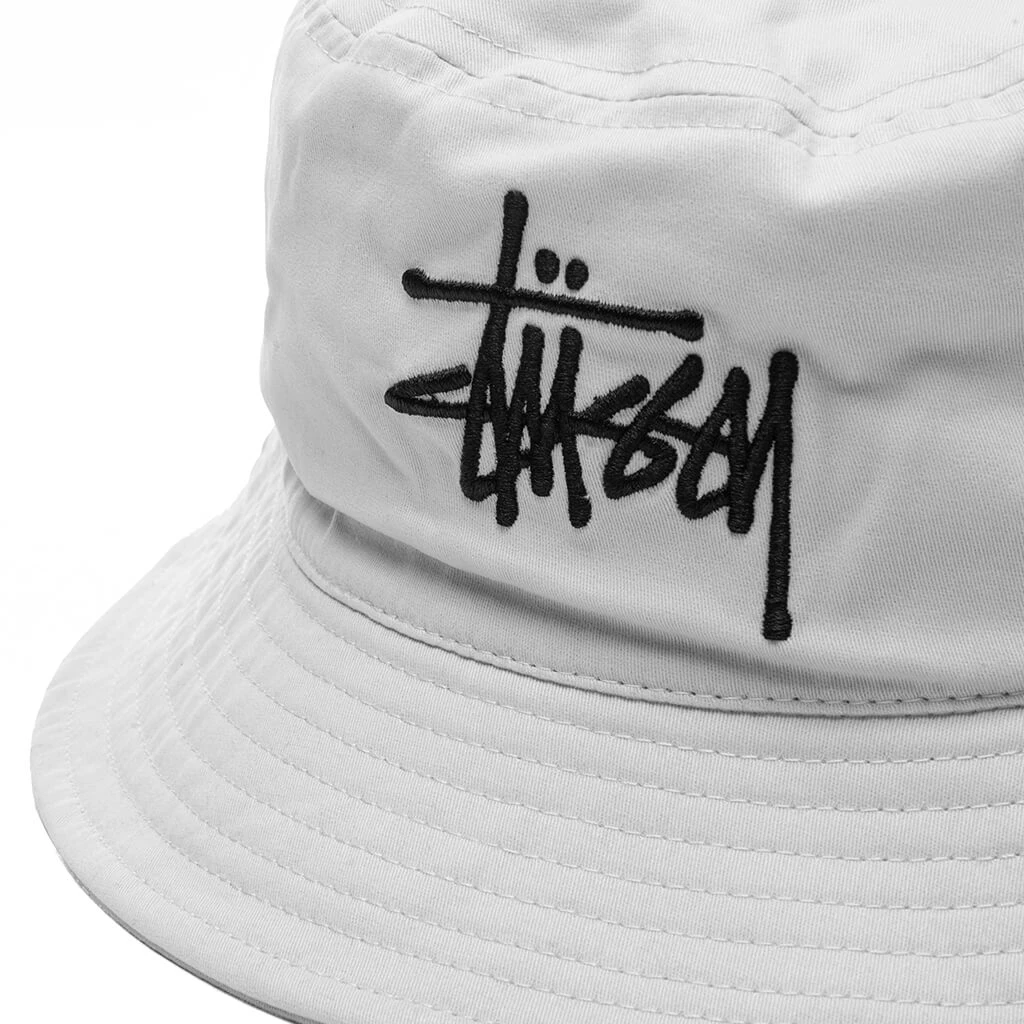 Stussy Brushed Big Basic Bucket Hat - Bone 2 Stussy Brushed Big Basic Bucket Hat - Bone - Image 2