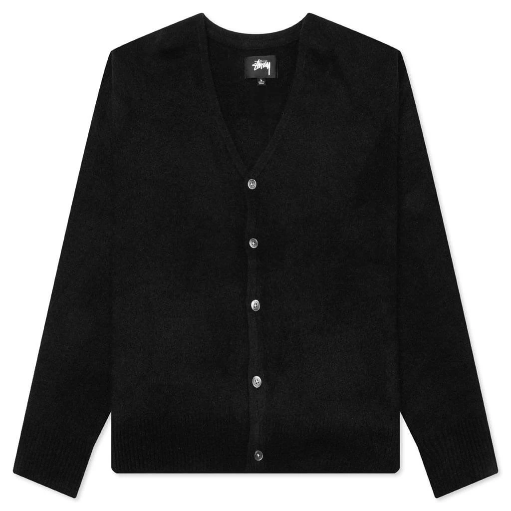 Stussy Brushed Cardigan - Black 1 Stussy Brushed Cardigan - Black