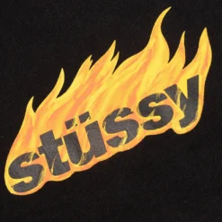 Stussy Flames Hoodie - Black 5 Stussy Flames Hoodie - Black -Urban Fashion Sales Stussy Flames Hoodie Black 1924763 BLAC 02 20 2022 01 3