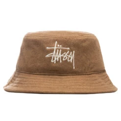 Stussy Fuzzy Wool Basic Bucket - Camel
