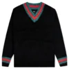 Stussy Mohair Tennis Sweater - Black