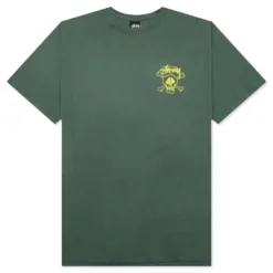 Stussy Skull & Bones Pigment Dyed Tee - Forest