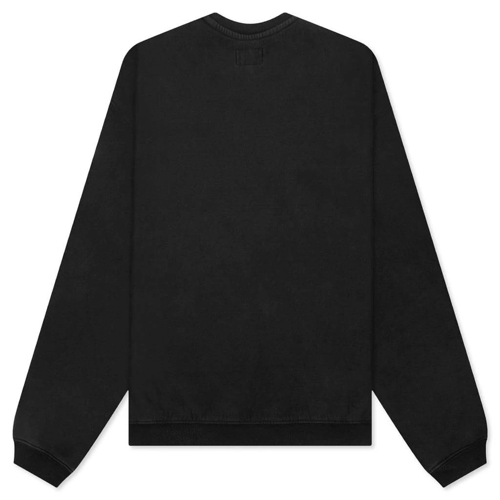 Stussy Varsity Oversized Crew - Black 2 Stussy Varsity Oversized Crew - Black - Image 2