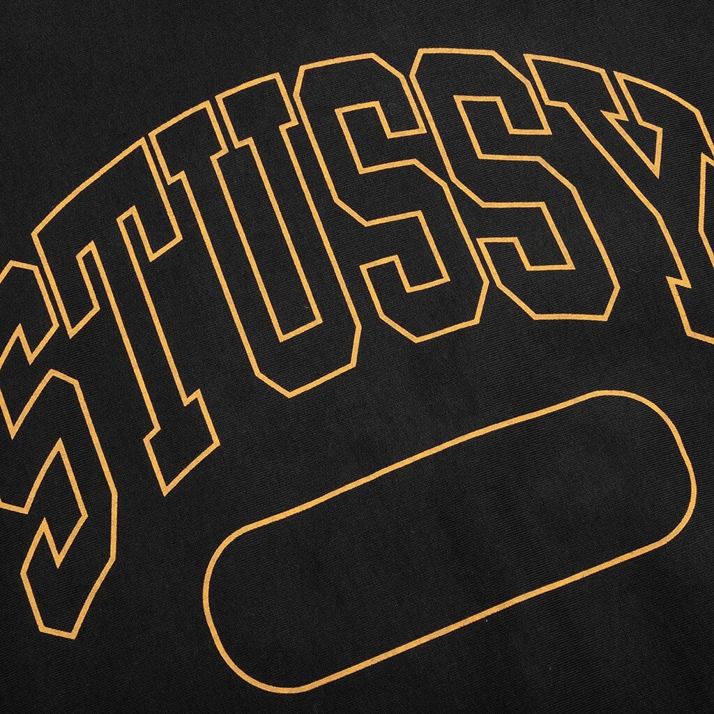 Stussy Varsity Oversized Crew - Black 4 Stussy Varsity Oversized Crew - Black - Image 4