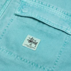 Stussy Washed Canvas Shop Jacket - Teal -Urban Fashion Sales Stussy Washed Canvas Shop Jacket Teal 115589 02 10 23 Feature KN 7 scaled
