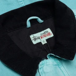 Stussy Washed Canvas Shop Jacket - Teal -Urban Fashion Sales Stussy Washed Canvas Shop Jacket Teal 115589 02 10 23 Feature KN 8 scaled