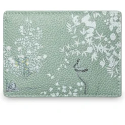 Single Card Holder Seasonal Toile Print - Med Green