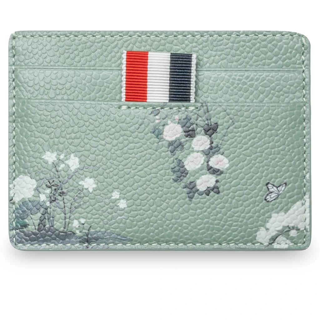 Single Card Holder Seasonal Toile Print - Med Green 2 Single Card Holder Seasonal Toile Print - Med Green - Image 2