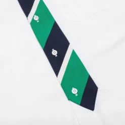 Straight Fit W/ Trompe L'oeil Silk Tie Shirt - White 7 Straight Fit W/ Trompe L'oeil Silk Tie Shirt - White -Urban Fashion Sales Thom Browne Straight Fit w Trompe L oeil Silk Tie Shirt White MWL377A 06177 100 04 30 23 Feature KN 8