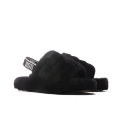 Ugg Kids Fluff Yeah Slide - Black -Urban Fashion Sales UGG Kids Fluff Yeah Slide Black 1098494K BLK 11 29 2021 01 2