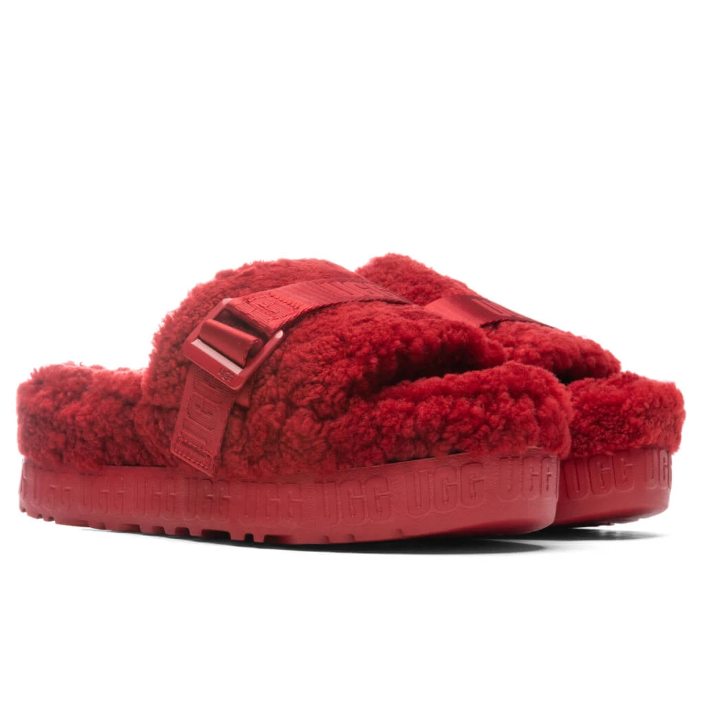 Ugg Women's Fluffita Slipper - Ribbon Red 2 Ugg Women's Fluffita Slipper - Ribbon Red - Image 2