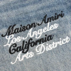 Amiri Varsity Tiger Straight Jean - Vintage Indigo -Urban Fashion Sales Varsity Tiger Straight Jean Vintage Indigo PF23MDF016 875 08 16 23 Feature KN 8 scaled