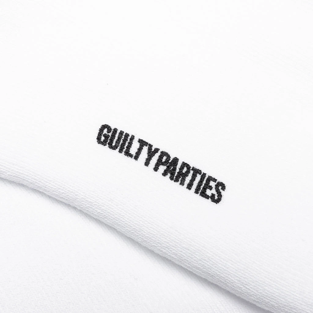 Skater Socks Type-2 - White/Purple 2 Skater Socks Type-2 - White/Purple - Image 2