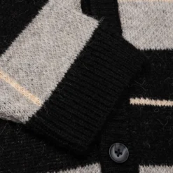 Windowpane Mohair Cardigan - Charcoal Multi -Urban Fashion Sales Windowpane Mohair Cardigan Charcoal Multi AWK FW23 KN003 CHA 10 01 23 Feature KN 8 scaled