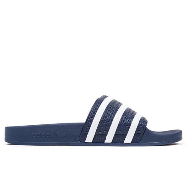 Adidas Originals Adilette Slides - Adi Blue 1 Adidas Originals Adilette Slides - Adi Blue