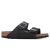 Birkenstock Narrow Arizona Vegan Birkibuc - Black