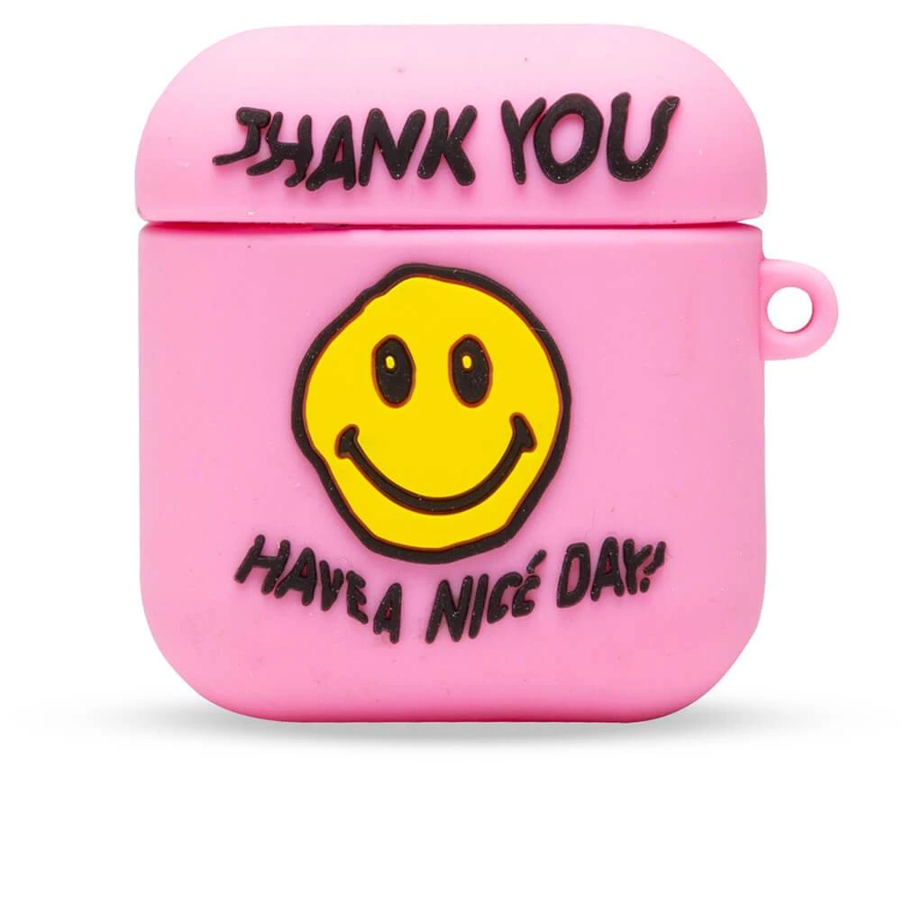 Chinatown Smiley H.A.N.D Airpods Case - Pink 1 Chinatown Smiley H.A.N.D Airpods Case - Pink