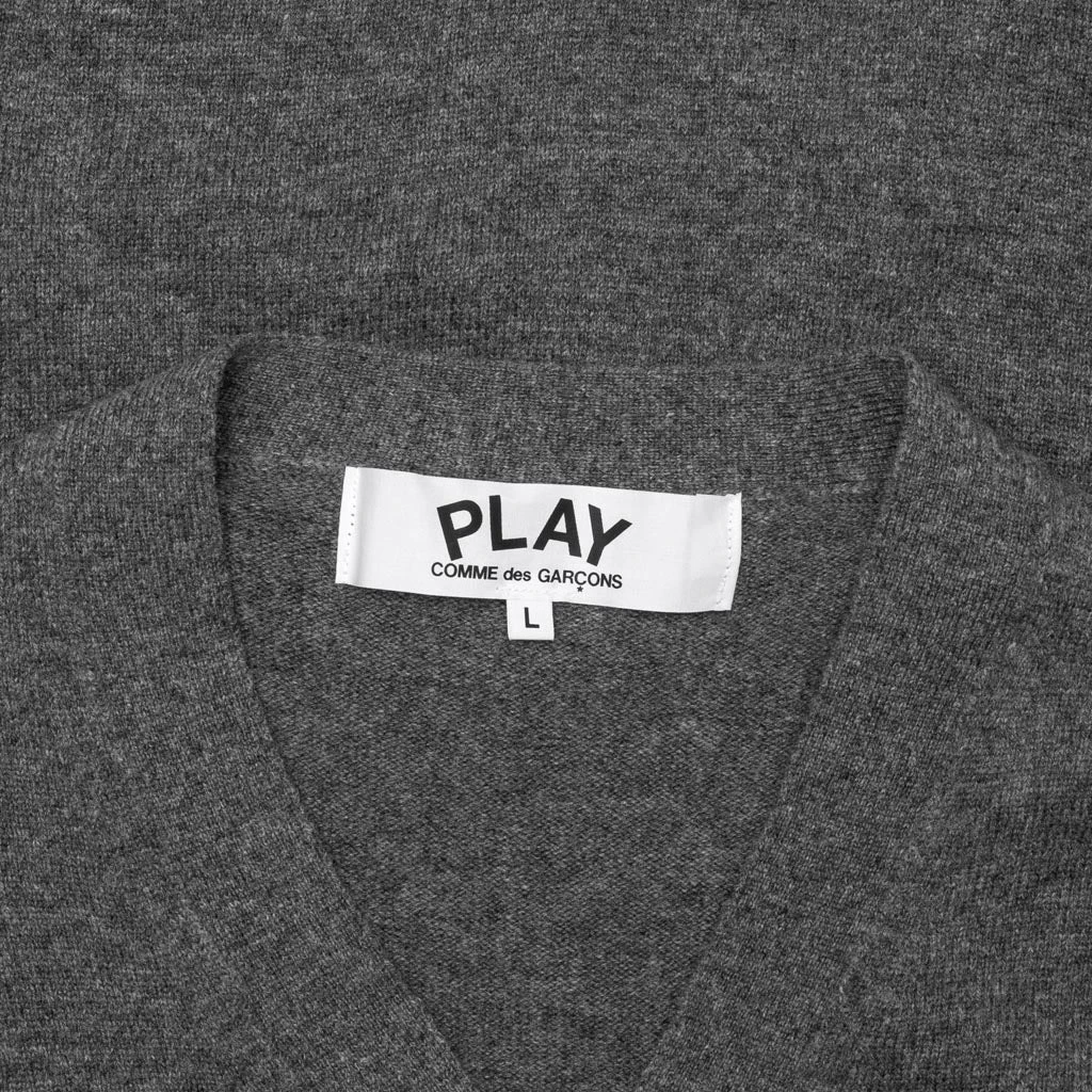 Double Heart Cardigan - Grey 3 Double Heart Cardigan - Grey - Image 3