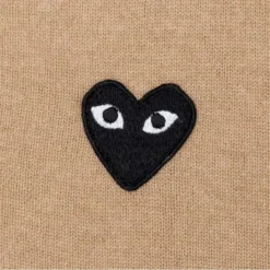 Knit Cardigan - Tan -Urban Fashion Sales comme des garcons play knit cardigan tan 3