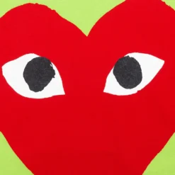 Pastelle Women's Red Logo T-Shirt - Green -Urban Fashion Sales comme des garcons play pastelle womens red logo t shirt green 4