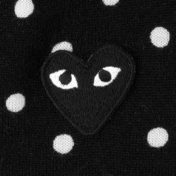 Polka Dot Cardigan Black Heart - Black 7 Polka Dot Cardigan Black Heart - Black -Urban Fashion Sales comme des garcons play polka dot cardigan black heart black 3