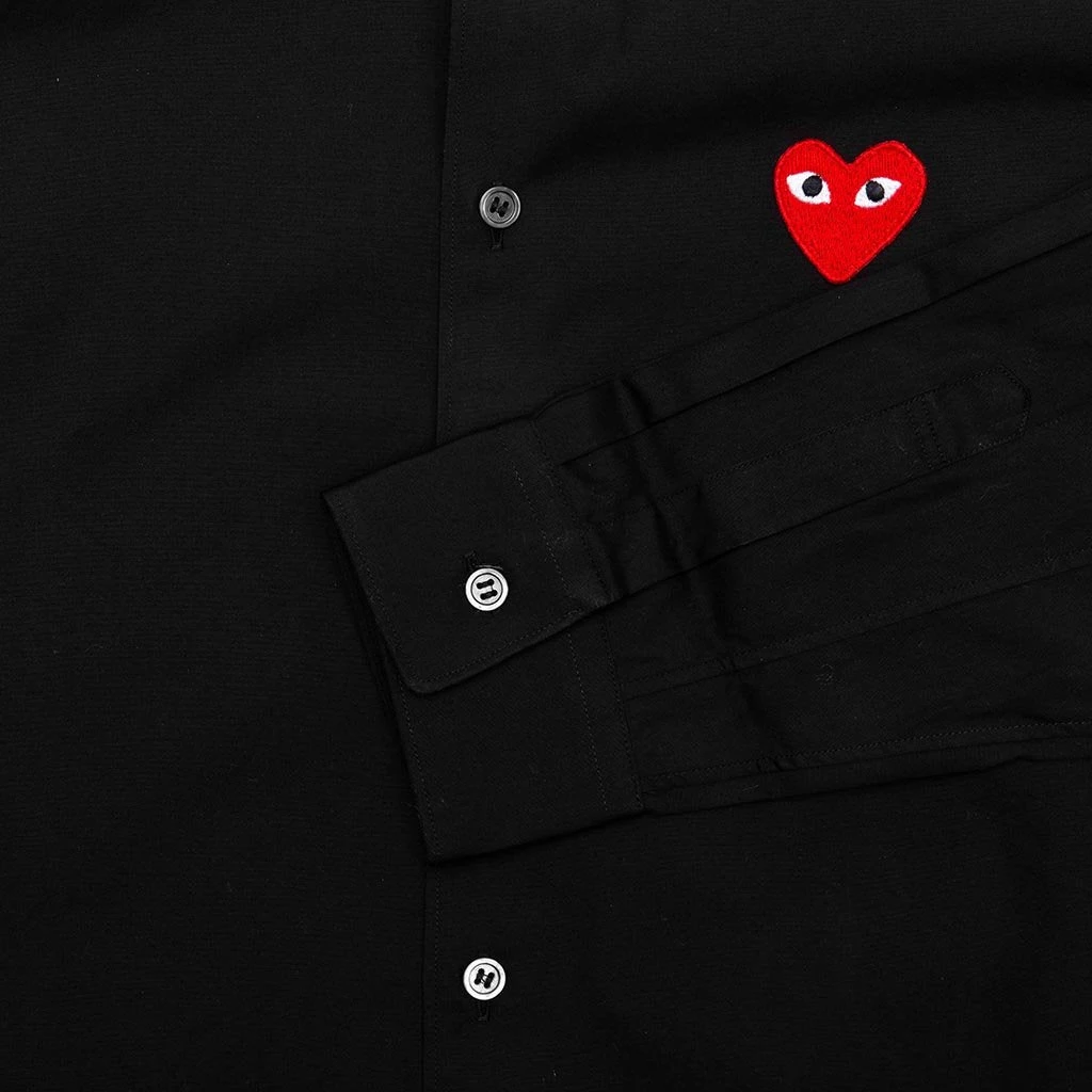 Red Emblem Button Down - Black 5 Red Emblem Button Down - Black - Image 5