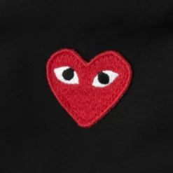 Women's Red Heart Button Up - Black 7 Women's Red Heart Button Up - Black -Urban Fashion Sales comme des garcons play womens red heart button up black 3
