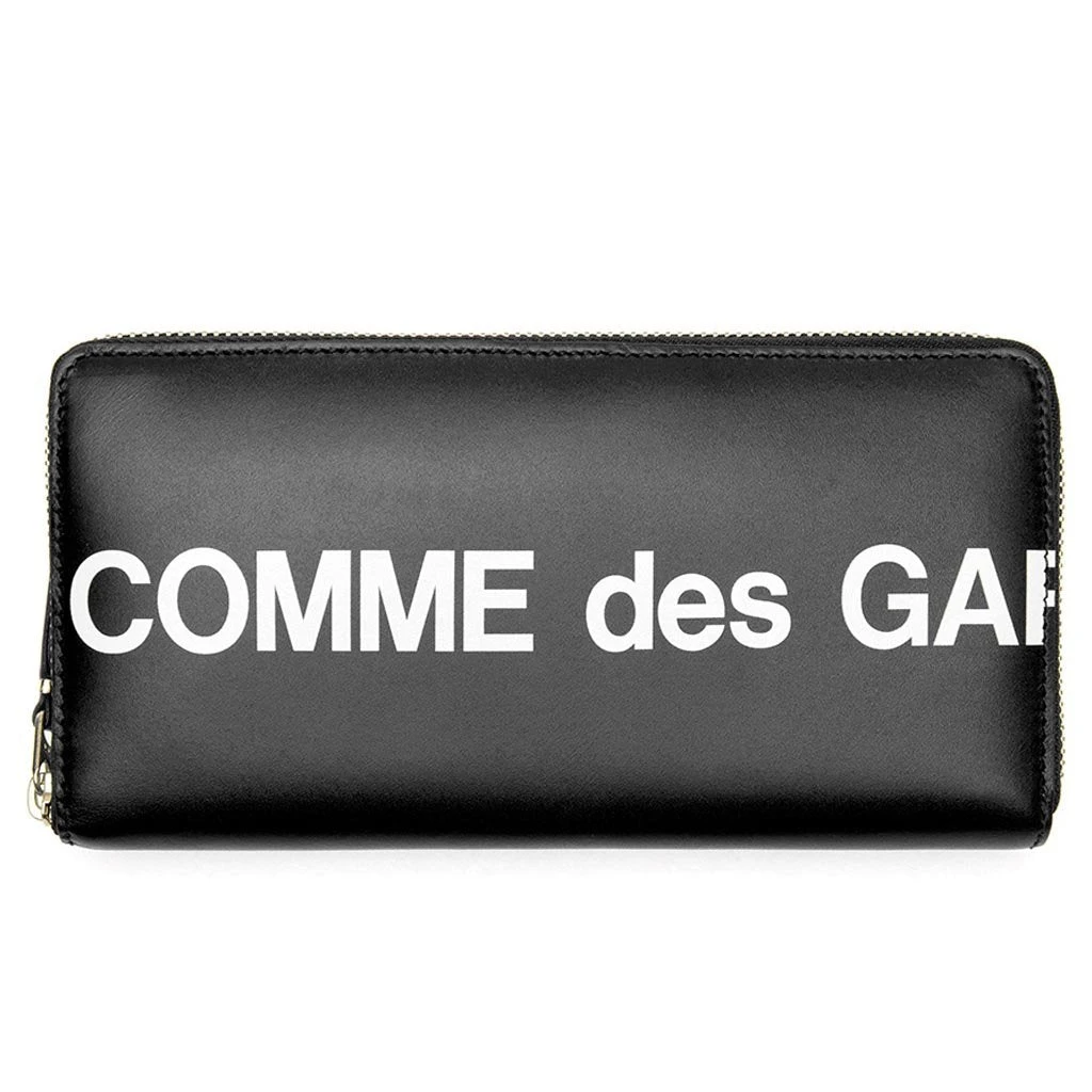 Comme Des Garcons SA0111 Huge Logo Leather Wallet - Black 1 Comme Des Garcons SA0111 Huge Logo Leather Wallet - Black