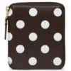 Comme Des Garcons Polka Dots Wallet - Brown