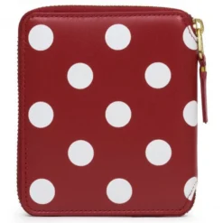 Comme Des Garcons SA2100PD Polka Dots Wallet - Red -Urban Fashion Sales comme des garcons sa2100 polka dot wallet red sa2100pd red 2
