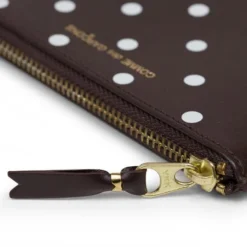 Comme Des Garcons SA8100 Polka Dots Wallet - Brown -Urban Fashion Sales comme des garcons sa8100 polka dot wallet brown sa8100pd brn 3