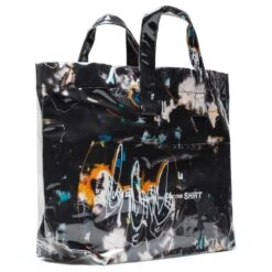 Comme Des Garcons SHIRT X Futura Wide Tote Bag - Black 7 Comme Des Garcons SHIRT X Futura Wide Tote Bag - Black -Urban Fashion Sales comme des garcons shirt x futura wide tote bag black w28610 1 os 2