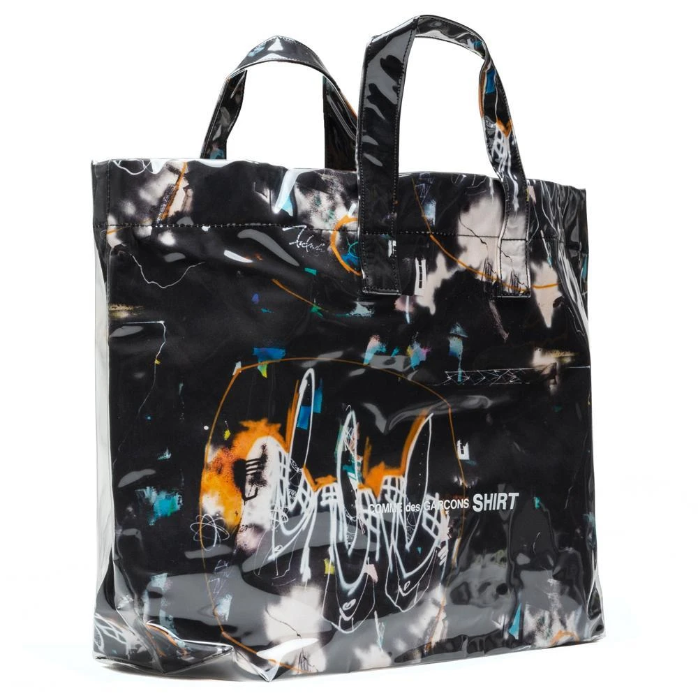 Comme Des Garcons SHIRT X Futura Wide Tote Bag - Black 3 Comme Des Garcons SHIRT X Futura Wide Tote Bag - Black - Image 3