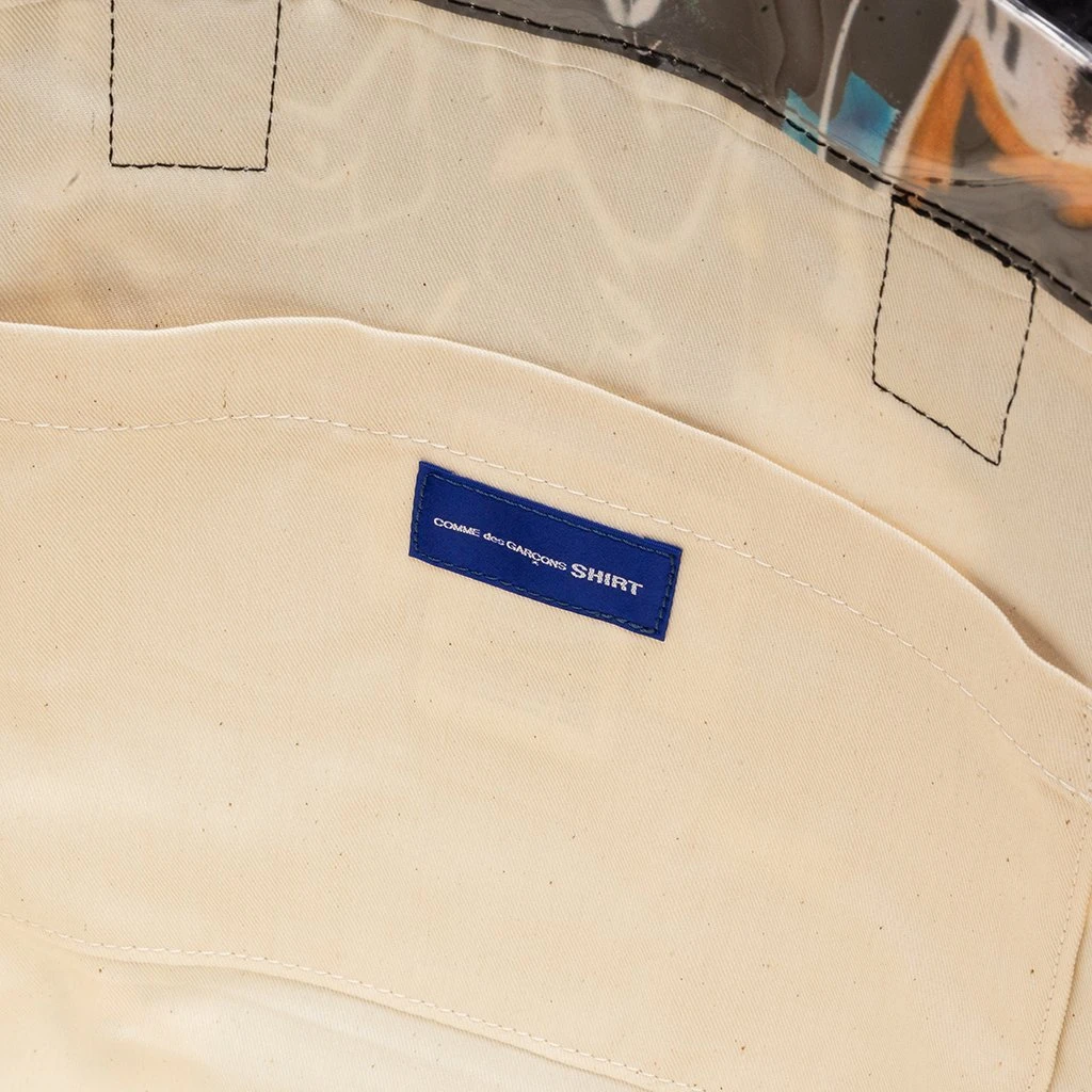 Comme Des Garcons SHIRT X Futura Wide Tote Bag - Black 5 Comme Des Garcons SHIRT X Futura Wide Tote Bag - Black - Image 5