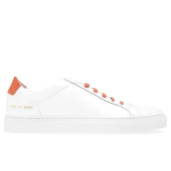 Common Projects Retro Low Glossy - White/Orange